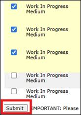 Submit button